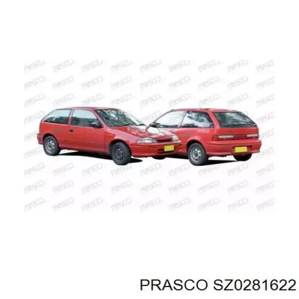 Reforçador do pára-choque dianteiro Suzuki Swift II AH, AJ