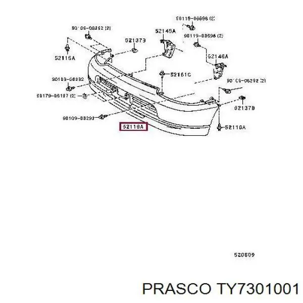 Pára-choque dianteiro para Toyota Hiace IV H1, H2