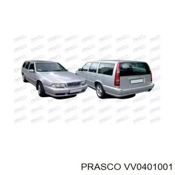 Pára-choque dianteiro Prasco VV0401001 preço, a partir de 258,25 USD