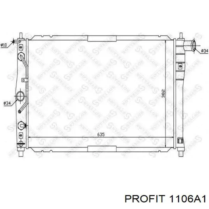 Compre 1106A1 Profit Radiador de esfriamento de motor