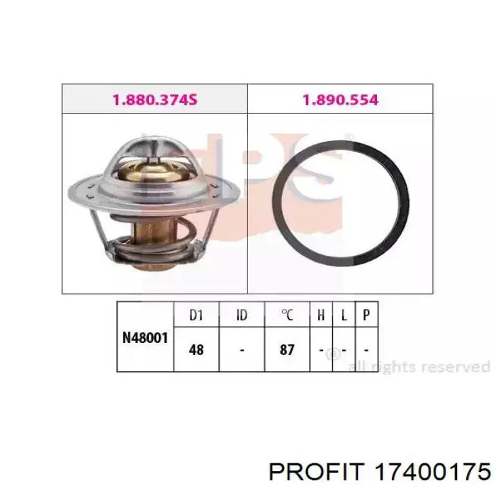 Compre 17400175 Profit Radiador de esfriamento de motor