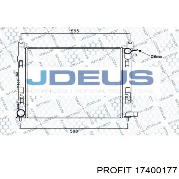 Compre 350213165100 Magneti Marelli Radiador de esfriamento de motor