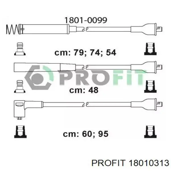 Fios de alta voltagem, kit Profit 18010313 preço, a partir de 51,05 USD