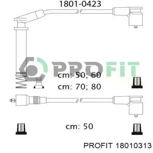 Compre 18010313 Profit Fios de alta voltagem, kit