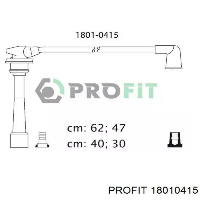 Fios de alta voltagem, kit Profit 18010415 preço, a partir de 43,52 USD