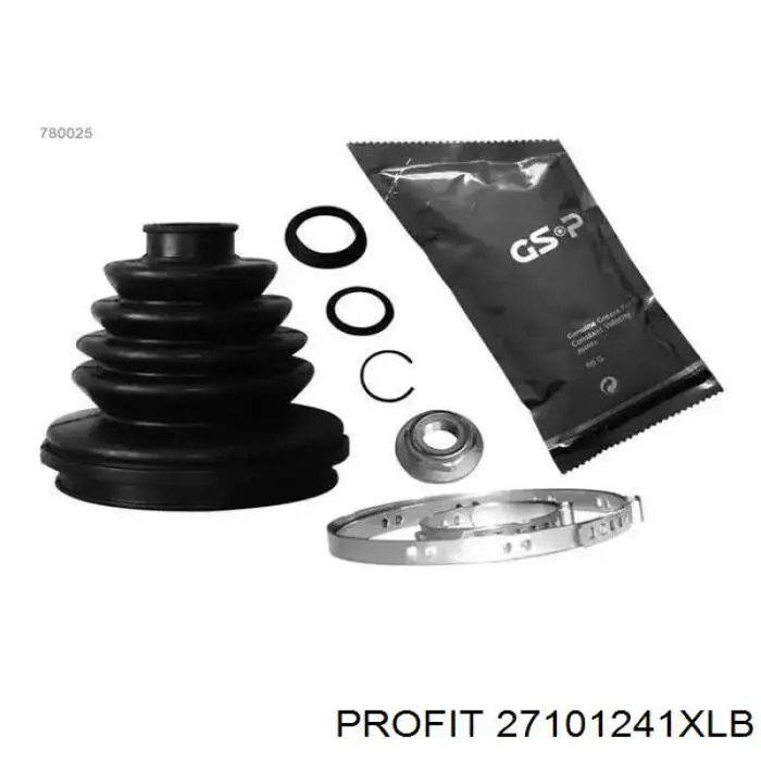 Bota de proteção externa de junta homocinética do semieixo dianteiro 27101241XLB Profit
