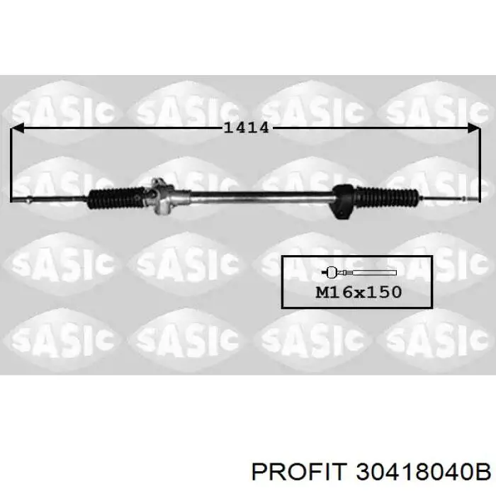30418040B Profit Cremalheira da direção