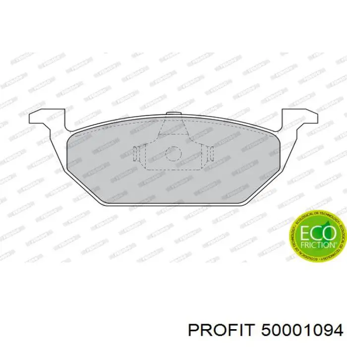 Sapatas do freio dianteiras de disco Profit 50001094 preço, a partir de 31,73 USD