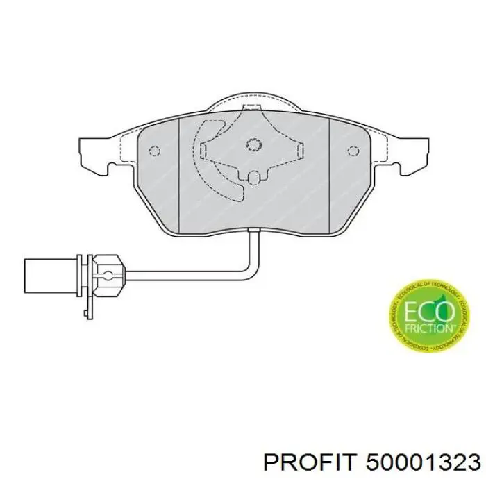 Compre 50001323 Profit Sapatas do freio dianteiras de disco