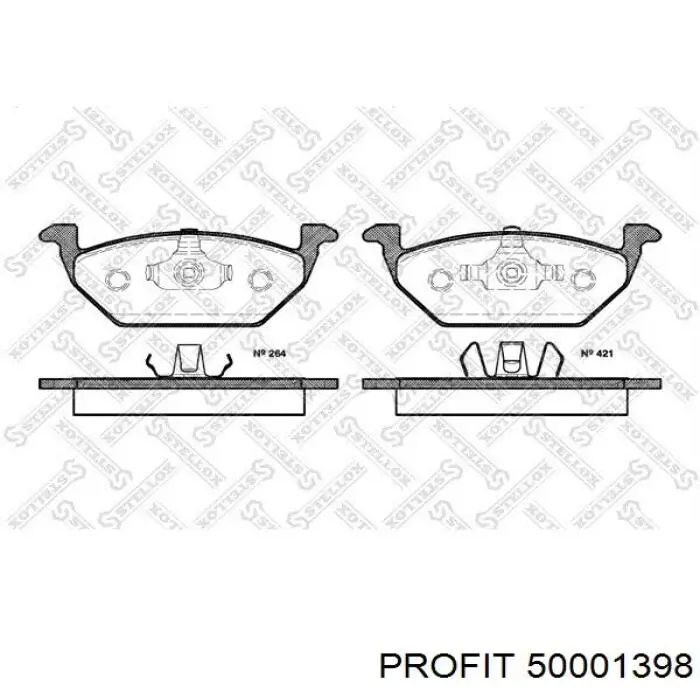 Compre 50001398 Profit Sapatas do freio dianteiras de disco