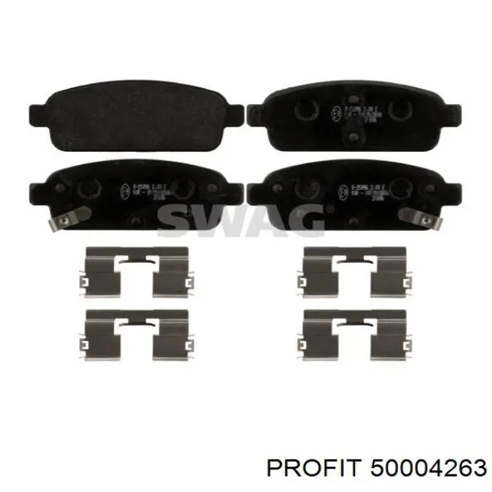 Compre 50004263 Profit Sapatas do freio traseiras de disco