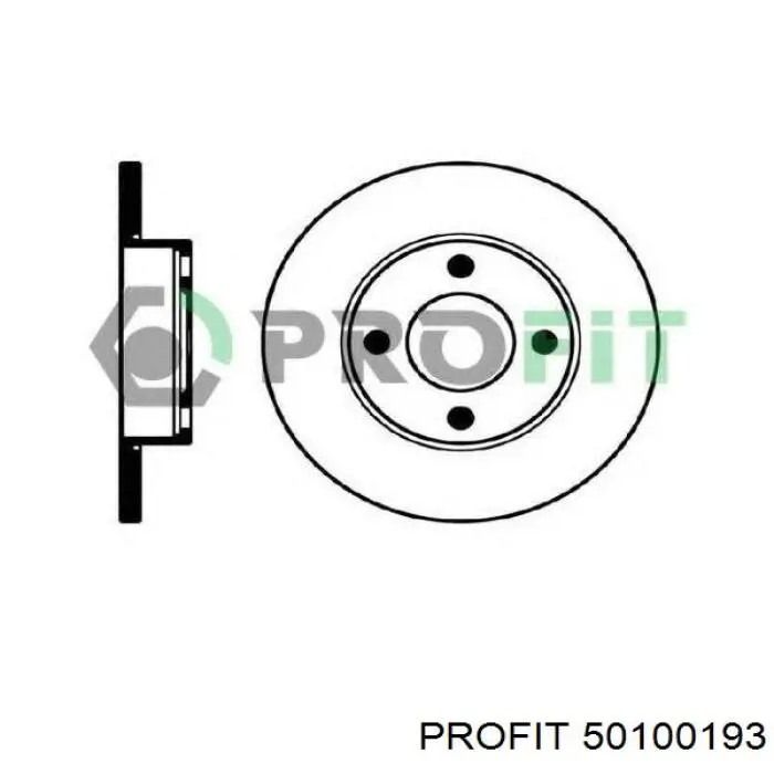 Compre 50100193 Profit Disco do freio dianteiro