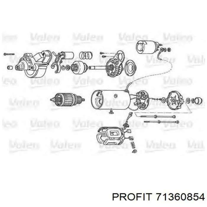 Compre 71360854 Profit Roda-livre do motor de arranco