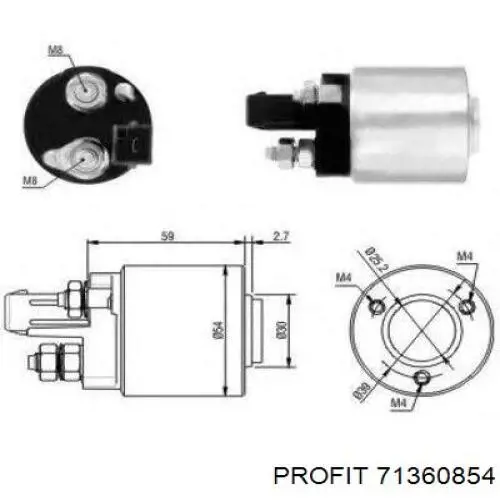 71360854 Profit Roda-livre do motor de arranco