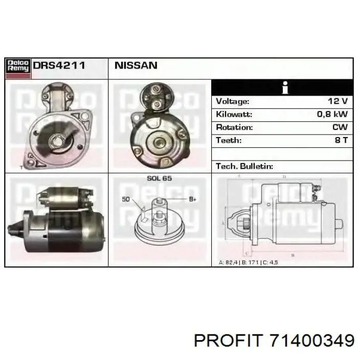 Escova do motor de arranco Profit 71400349 preço, a partir de 3,38 USD