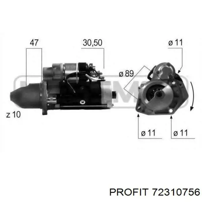 6033AD3334 Bosch Roda-livre do motor de arranco
