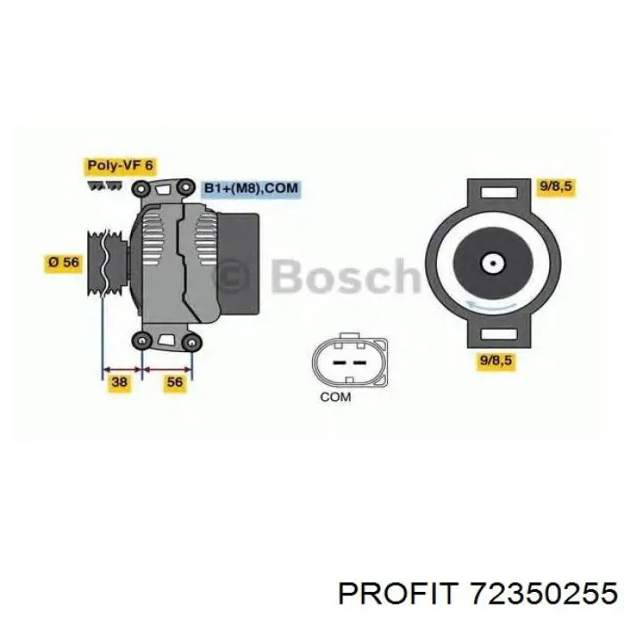 235255 Cargo Induzido (rotor) do gerador
