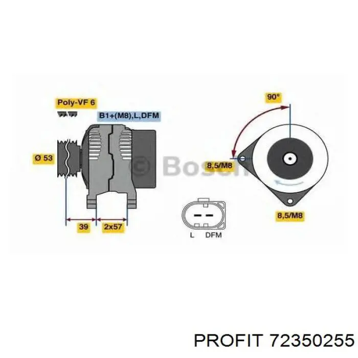 Induzido (rotor) do gerador Cargo 235255 preço, a partir de 84,76 USD