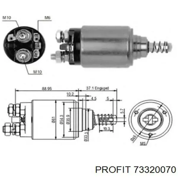 Porta-escovas do motor de arranco Profit 73320070 preço, a partir de 13,84 USD