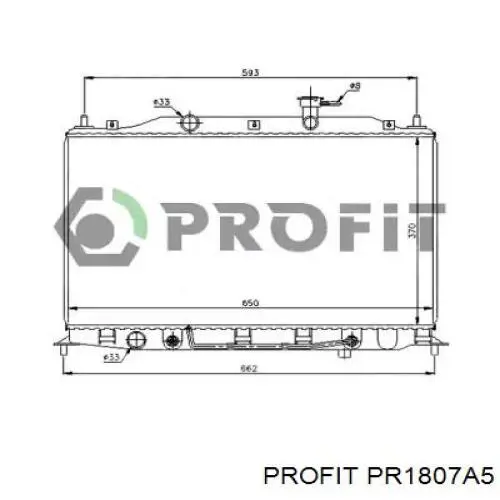 Radiador de esfriamento de motor 253101E150 Hyundai/Kia