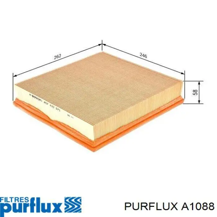 Compre A1088 Purflux Filtro de ar