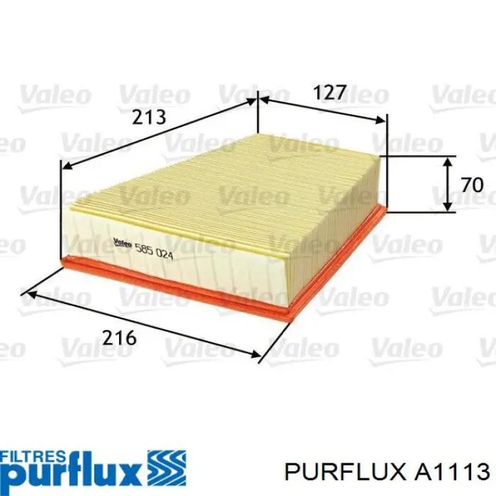 Filtro de ar Purflux A1113 preço, a partir de 13,59 USD