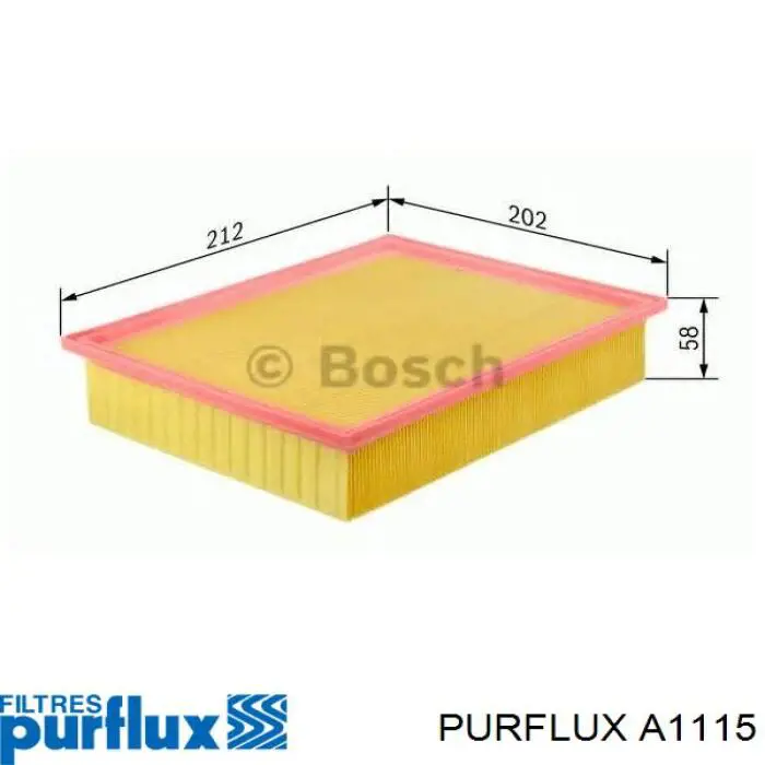 Compre A1115 Purflux Filtro de ar