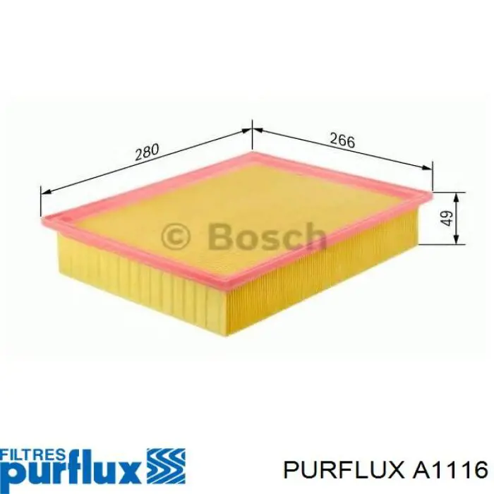 Compre A1116 Purflux Filtro de ar