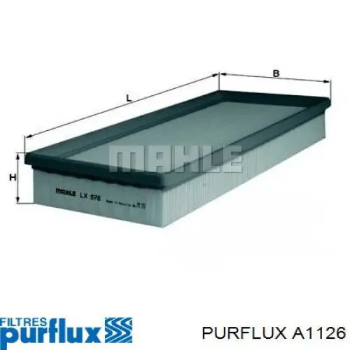 A1126 Purflux Filtro de ar