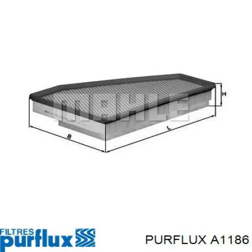 A1186 Purflux Filtro de ar