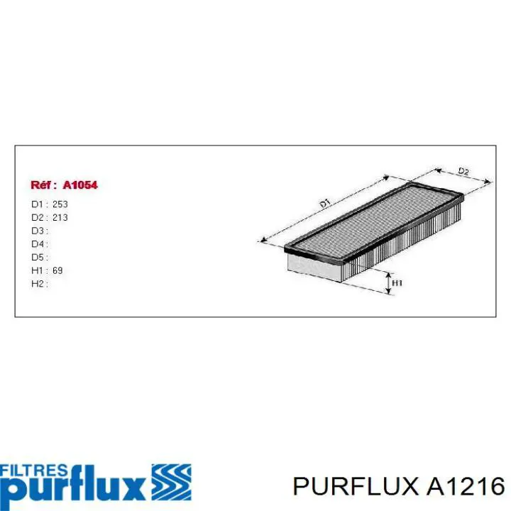 Filtro de ar Purflux A1216 preço, a partir de 11,73 USD