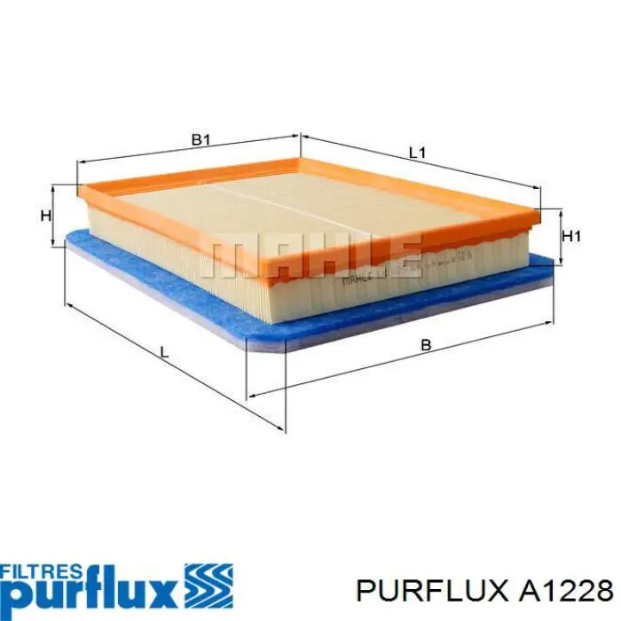 Compre A1228 Purflux Filtro de ar