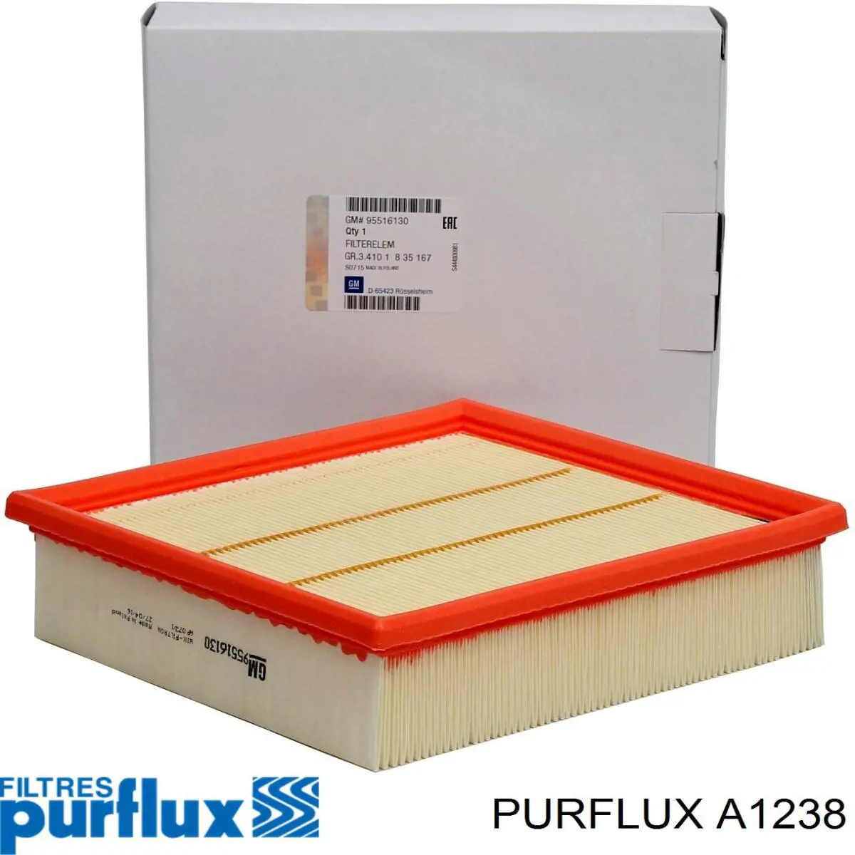 Filtro de ar A1238 Purflux