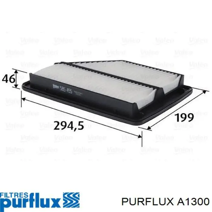 Compre A1300 Purflux Filtro de ar
