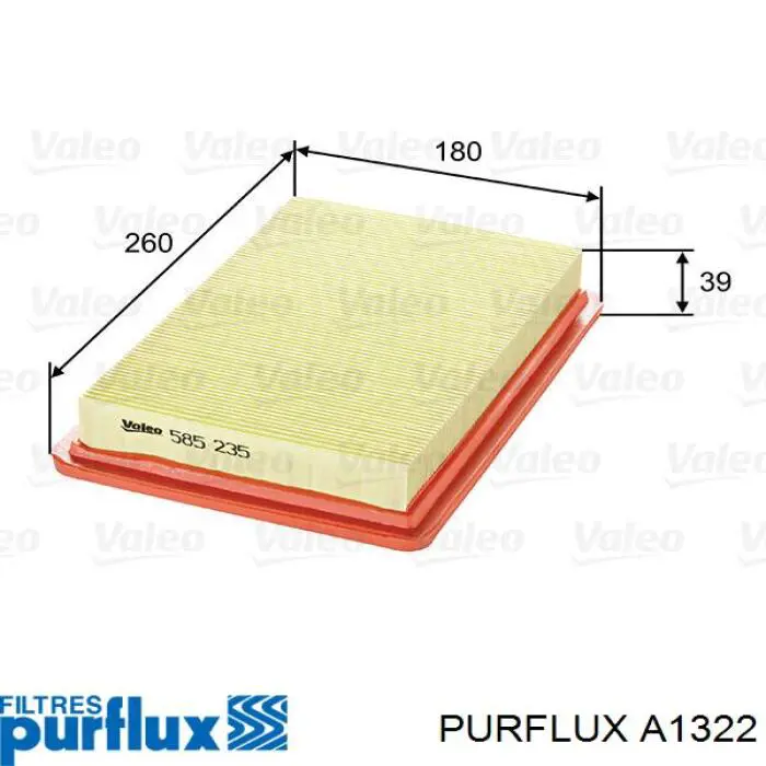 Filtro de ar Purflux A1322 preço, a partir de 5,96 USD