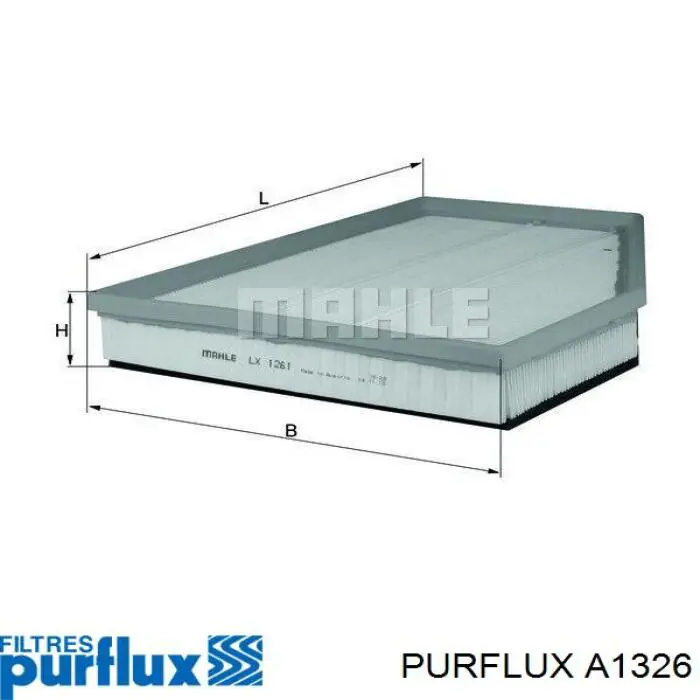 A1326 Purflux Filtro de ar