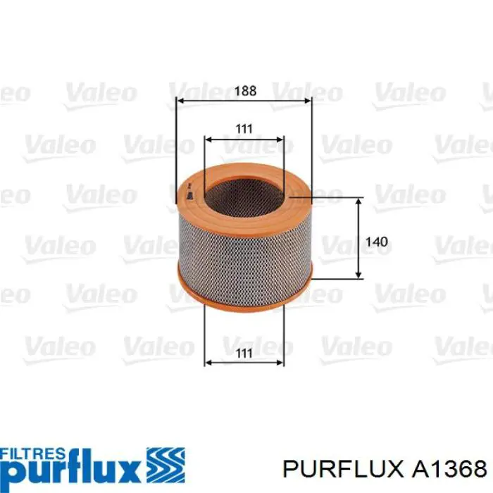 Compre A1368 Purflux Filtro de ar