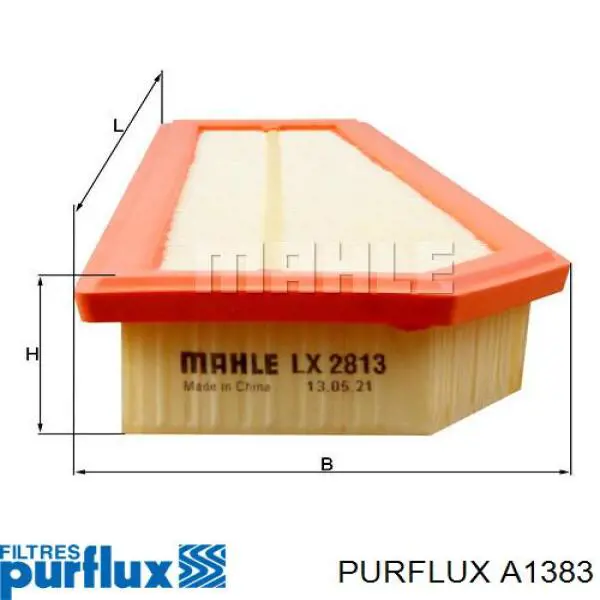 Compre A1383 Purflux Filtro de ar