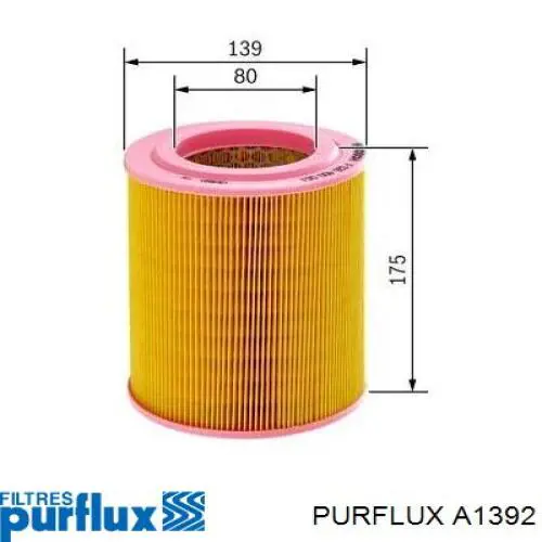 Filtro de ar Purflux A1392 preço, a partir de 10,18 USD