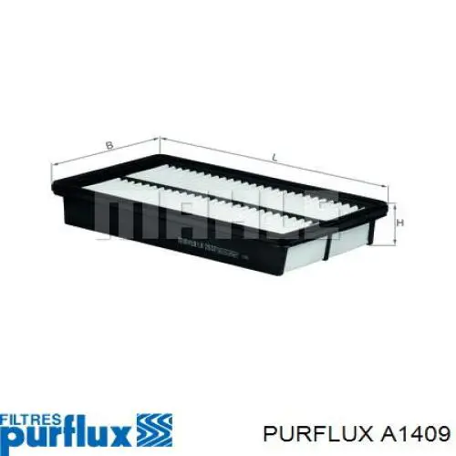 A1409 Purflux Filtro de ar