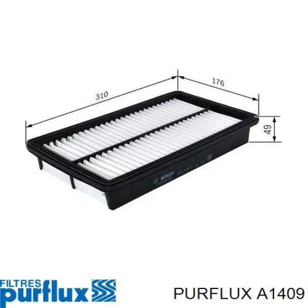 Filtro de ar Purflux A1409 preço, a partir de 14,51 USD