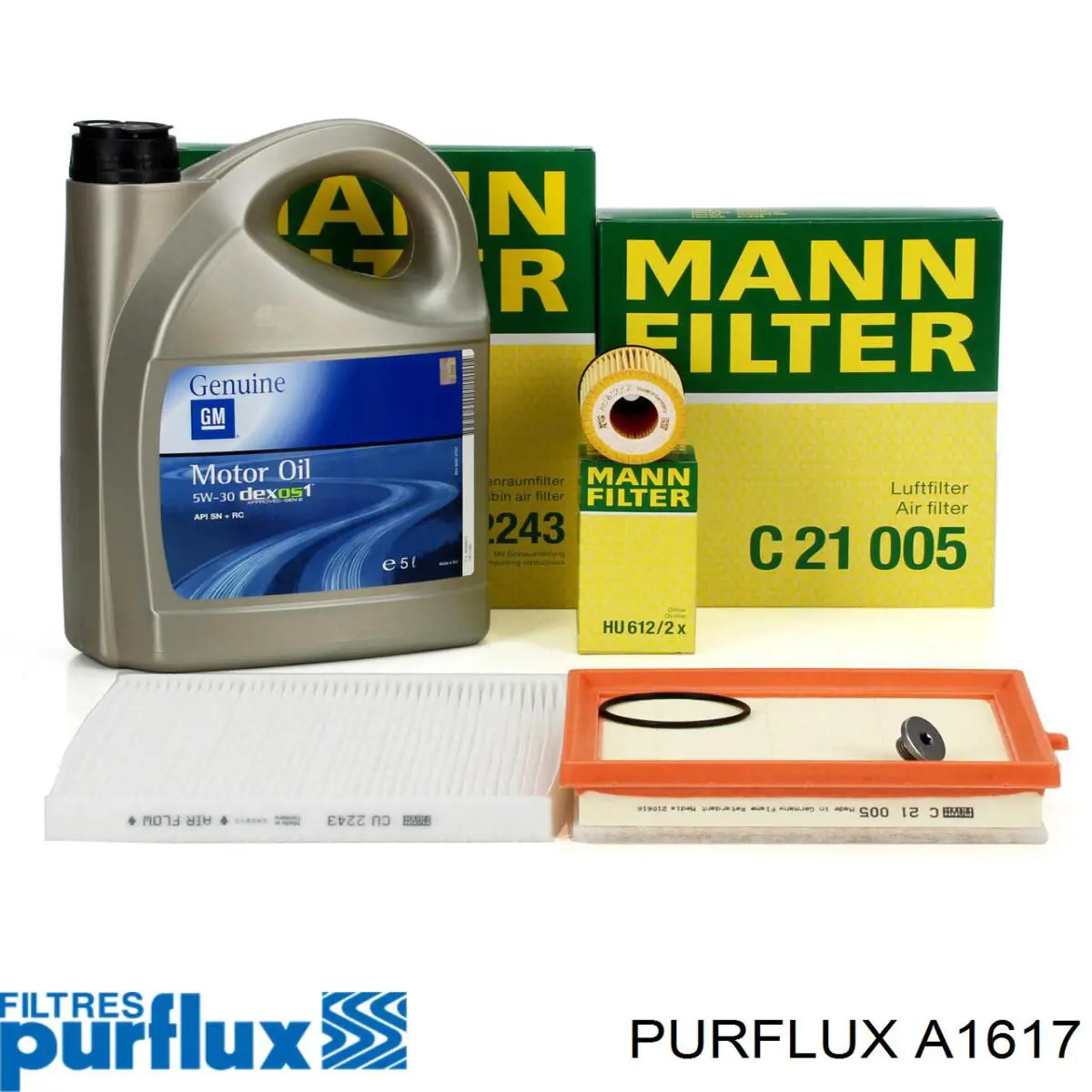 Filtro de ar A1617 Purflux