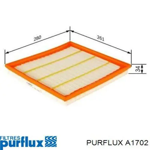 Filtro de ar Purflux A1702 preço, a partir de 18,93 USD