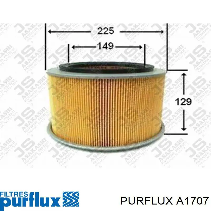 Filtro de ar Purflux A1707 preço, a partir de 31,35 USD