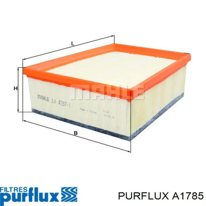 Filtro de ar Purflux A1785