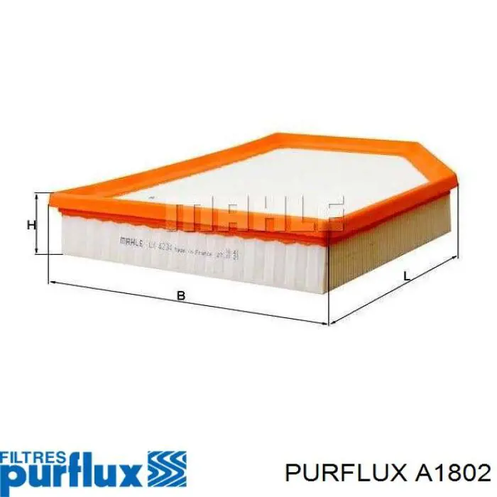 A1802 Purflux Filtro de ar
