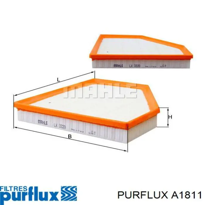 Filtro de ar Purflux A1811 preço, a partir de 16,77 USD