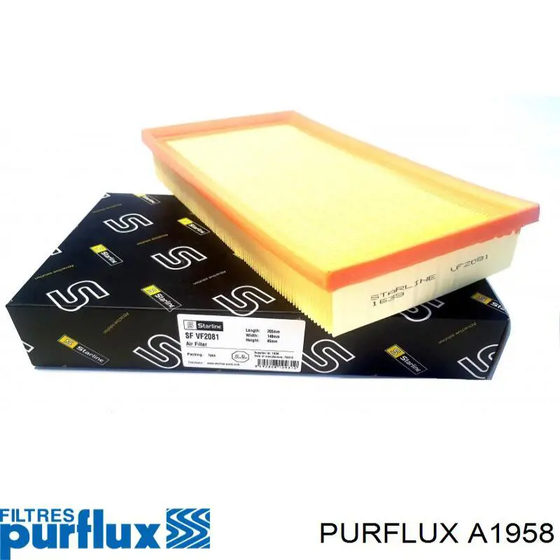 Filtro de ar Purflux A1958