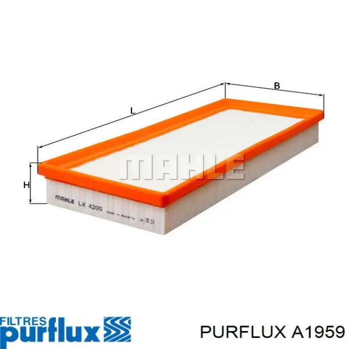 Filtro de ar Purflux A1959 preço, a partir de 16,22 USD