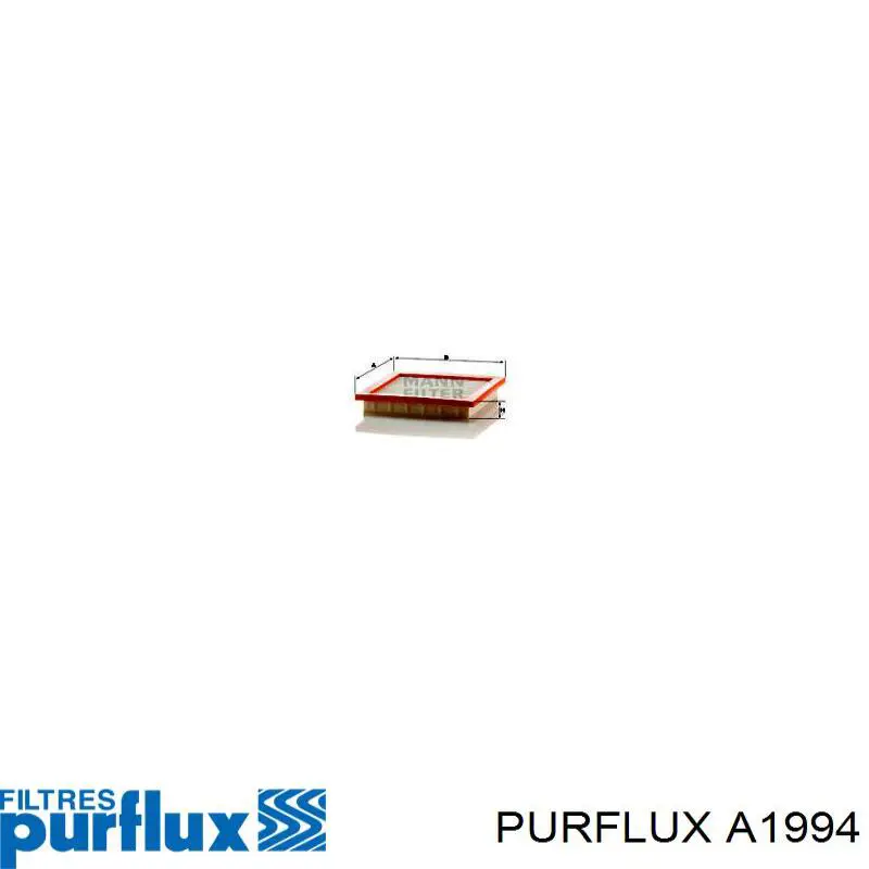 Compre A1994 Purflux Filtro de ar